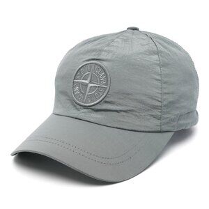 Stone Island NYLON METAL IN ECONYL Compass Patch Cap Grey Silver